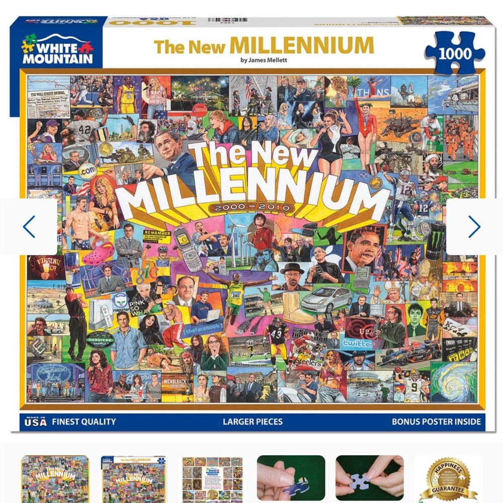 White Mountain 1000 piece puzzle The New Millennium 2000-2010